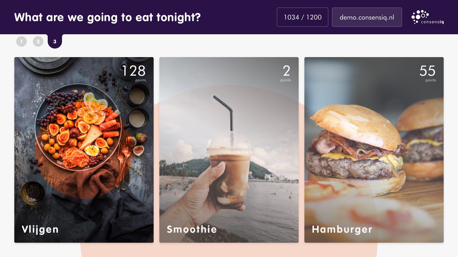Ronde 3 van een luchtige vraag over wat we vanavond eten
